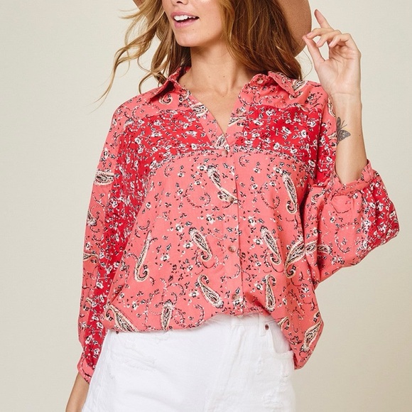 NWOT Ces Femme Blouse - Picture 2 of 7